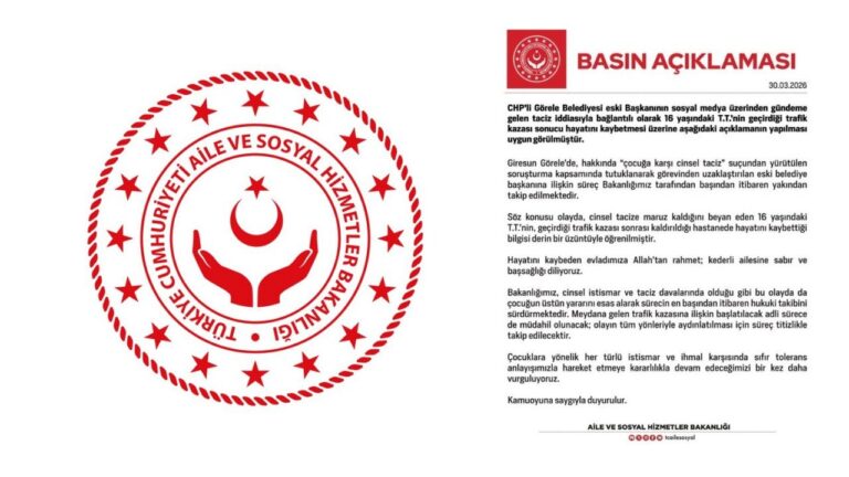 Aile ve Sosyal Hizmetler Bakanlığı “Hem Taciz Hem de Kaza Sürecinin Takipçisi Olacağız”